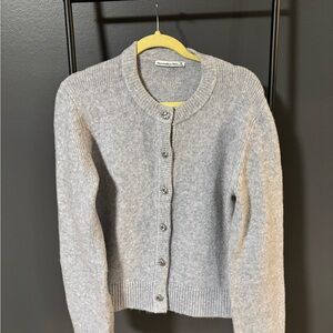 Abercrombie & Fitch Light Gray Women's Cardigan